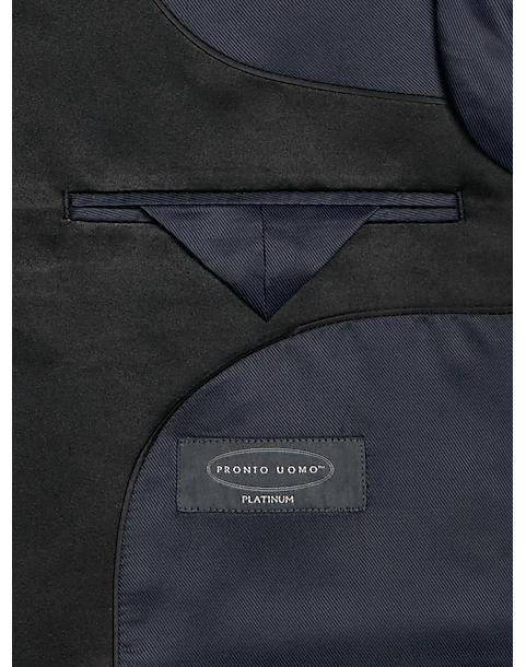 Pronto Uomo Platinum Modern Fit Notch Lapel Suit Separates Tuxedo Jacket, Navy 3 Pronto Uomo Platinum Modern Fit Notch Lapel Suit Separates Tuxedo Jacket, Navy - Image 3