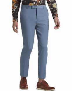 Paisley & Gray Slim Fit Suit Separates Pants, Slate Blue