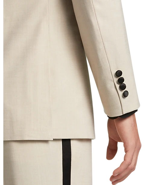 Paisley & Gray Slim Fit Suit Separates Coat, Beige 3 Paisley & Gray Slim Fit Suit Separates Coat, Beige - Image 3