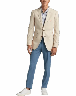 Paisley & Gray Slim Fit Suit Separates, Silky Beige -Men's Wear House Shop MW40 3XJF 05 PAISLEY GRAY SILKY BEIGE ALT5