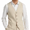 Paisley & Gray Slim Fit Suit Separates Vest, Silky Beige