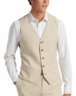 Paisley & Gray Slim Fit Suit Separates Vest, Silky Beige