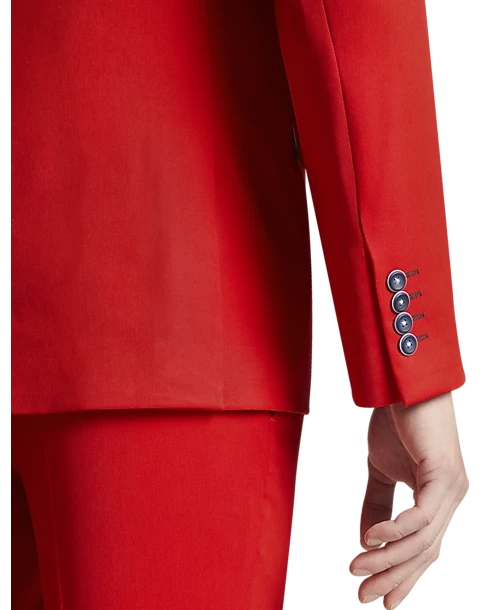 Paisley & Gray Slim Fit Suit Separates Coat, Hot Rod Red 3 Paisley & Gray Slim Fit Suit Separates Coat, Hot Rod Red - Image 3