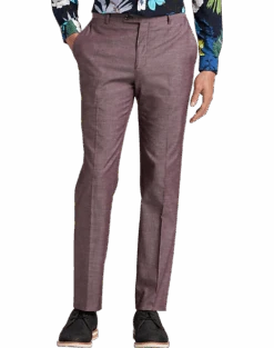 Paisley & Gray Slim Fit Suit Separates Pants, Mulberry