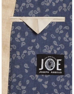 JOE Joseph Abboud Double Breasted Slim Fit Suit Separates, Dusty Blue -Men's Wear House Shop MW40 3XN7 23 JOE JOSEPH ABBOUD TAN CHAMBRAY ALT3