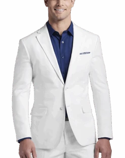 JOE Joseph Abboud Slim Fit Ljinen Blend Suit Separates, White