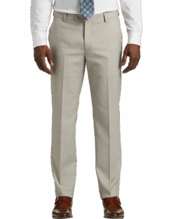 JOE Joseph Abboud Slim Fit Suit Separates Pants, Tan Sharkskin