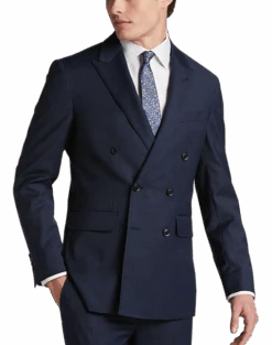 JOE Joseph Abboud Slim Fit Suit Separates, Navy Plaid