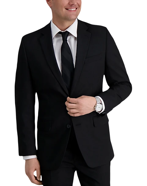 Haggar Premium Comfort 4-Way Stretch Slim Fit Suit Separates, Black 1 Haggar Premium Comfort 4-Way Stretch Slim Fit Suit Separates, Black