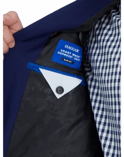 Haggar Smart Wash™ Slim Fit Suit Separates, Navy -Men's Wear House Shop MW40 3Y5C 01 HAGGAR NAVY SOLID ALT3 2