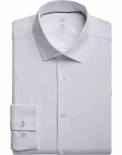 Michael Strahan Modern Fit Spread Collar Dress Shirt, White