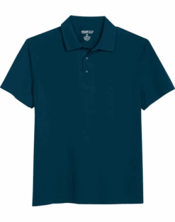 Awearness Kenneth Cole Modern Fit Welded Polo, Teal