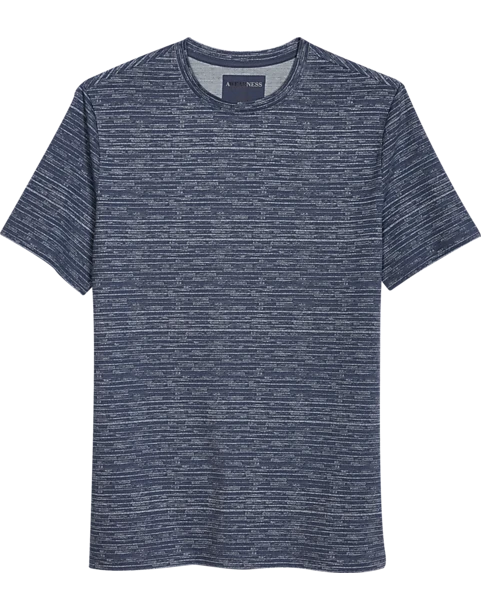 Awearness Kenneth Cole Modern Fit Crew Neck Tee, Blue Brush Strokes 1 Awearness Kenneth Cole Modern Fit Crew Neck Tee, Blue Brush Strokes