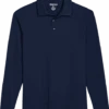 Awearness Kenneth Cole Modern Fit Long Sleeve Polo, Navy
