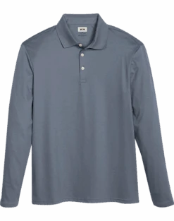 Joseph Abboud Modern Fit Luxe Cotton Polo, Slate