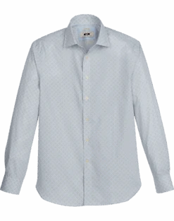 Joseph Abboud Modern Fit Sport Shirt, Olive Diamond Tile