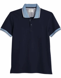 Con.Struct Four-way Stretch Modern Fit Polo, Navy