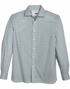 Joseph Abboud Modern Fit Sport Shirt, Slate Leaf Vine