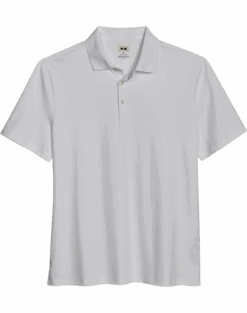 Joseph Abboud Modern Fit Luxe Cotton Polo, White