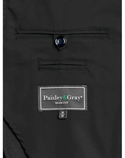 Paisley & Gray Slim Fit Casual Jacket, Black -Men's Wear House Shop MW40 6NFE 02 PAISLEY GRAY BLACK ALT2