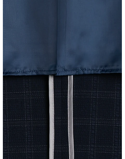 Awearness Kenneth Cole Modern Fit Soft Jacket, Navy Seersucker Plaid 4 Awearness Kenneth Cole Modern Fit Soft Jacket, Navy Seersucker Plaid - Image 4