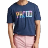 The Phluid Project Classic Fit Proud Graphic Crew, Navy
