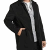 Joseph Abboud Modern Fit Bonded Raincoat, Black
