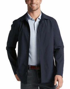 Awearness Kenneth Cole Modern Fit Raincoat, Navy