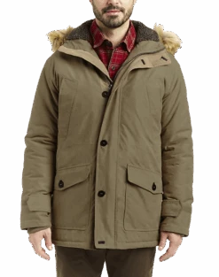 Rainforest Classic Fit Hooded Parka, Tan