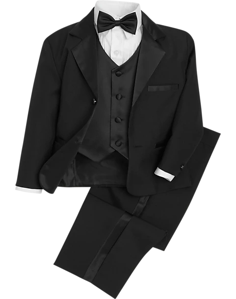 Peanut Butter Collection Toddler's Tuxedo With Bow Tie, Black 1 Peanut Butter Collection Toddler's Tuxedo With Bow Tie, Black