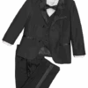 Peanut Butter Collection Slim Fit Toddlers Tuxedo, Black