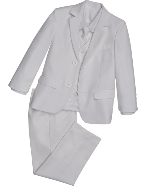 Peanut Butter Collection Slim Fit Toddlers Tuxedo, Pearl White 1 Peanut Butter Collection Slim Fit Toddlers Tuxedo, Pearl White